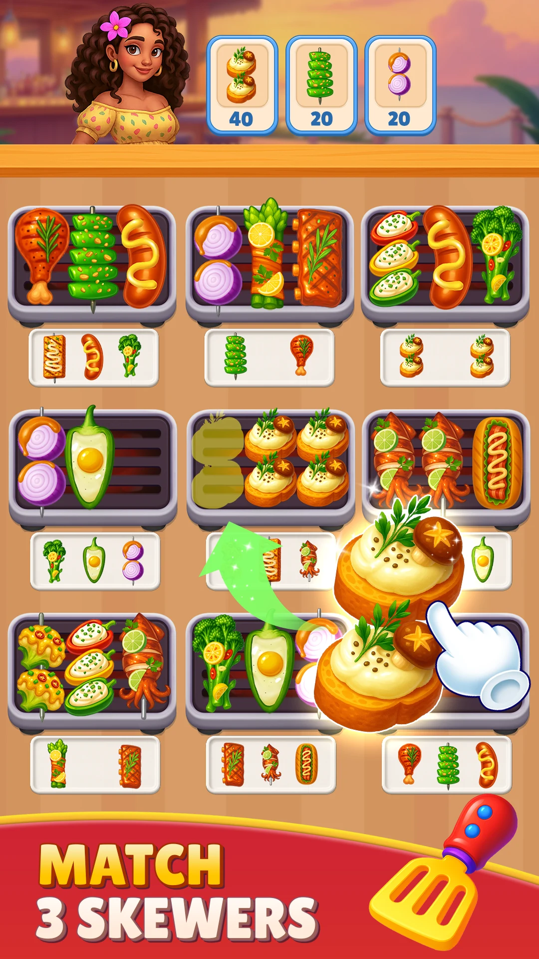 Grill Cooking: Sort Challenge screenshot